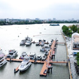 bến du thuyền tại Sài Gòn