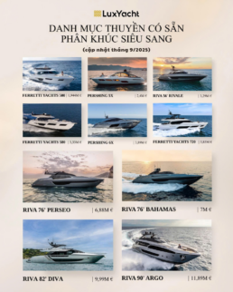 bán du thuyền có sẵn từ Ý