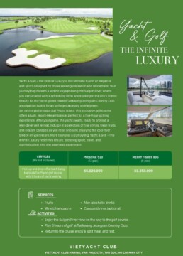 du thuyền cho thuê đi chơi golf