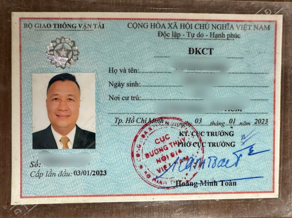 bang lai thuyen - chung chi Cao Toc