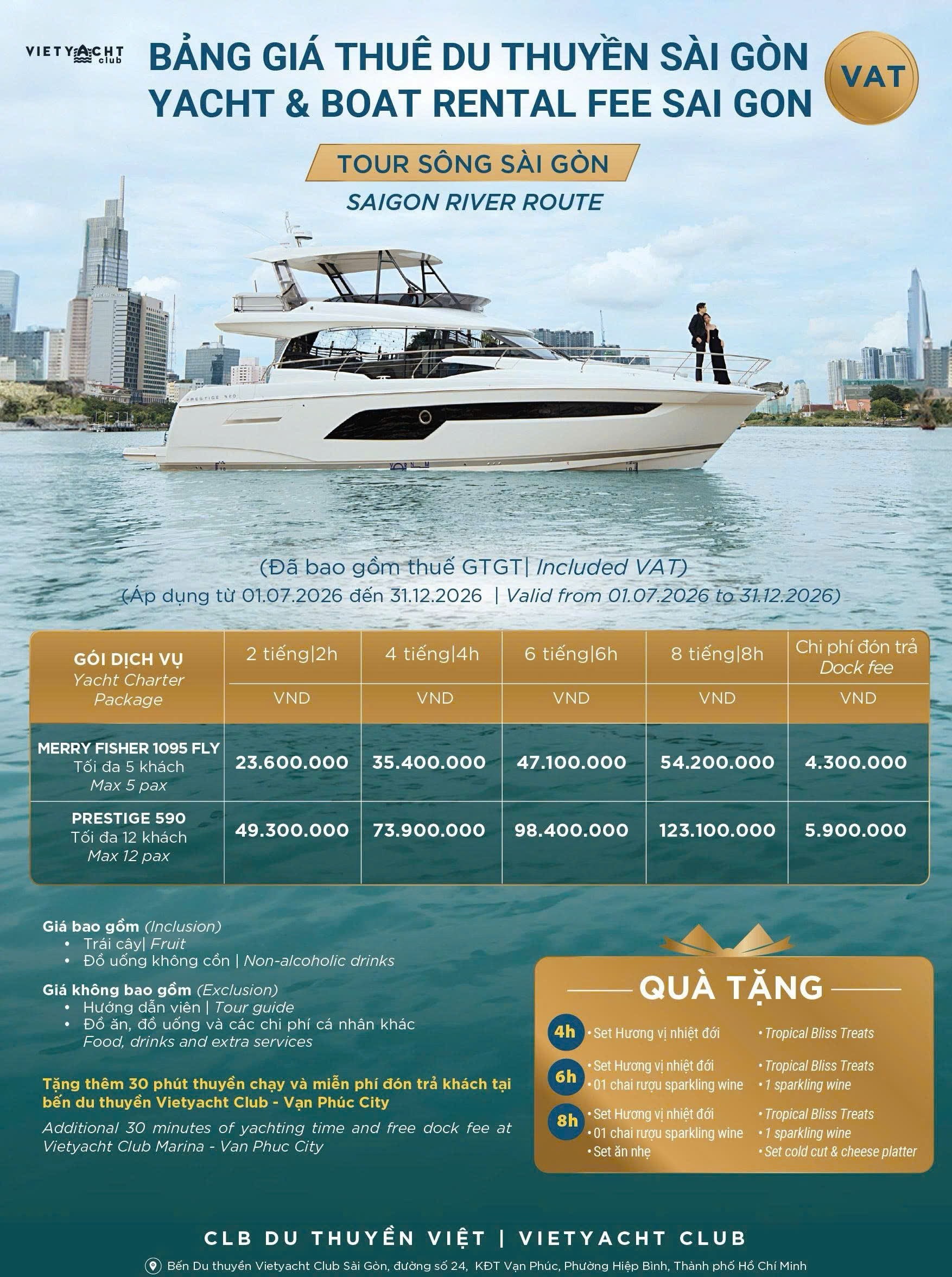 Bang gia thuyen Saigon_Tour gan (tu 1.4.26) 27.7.26
