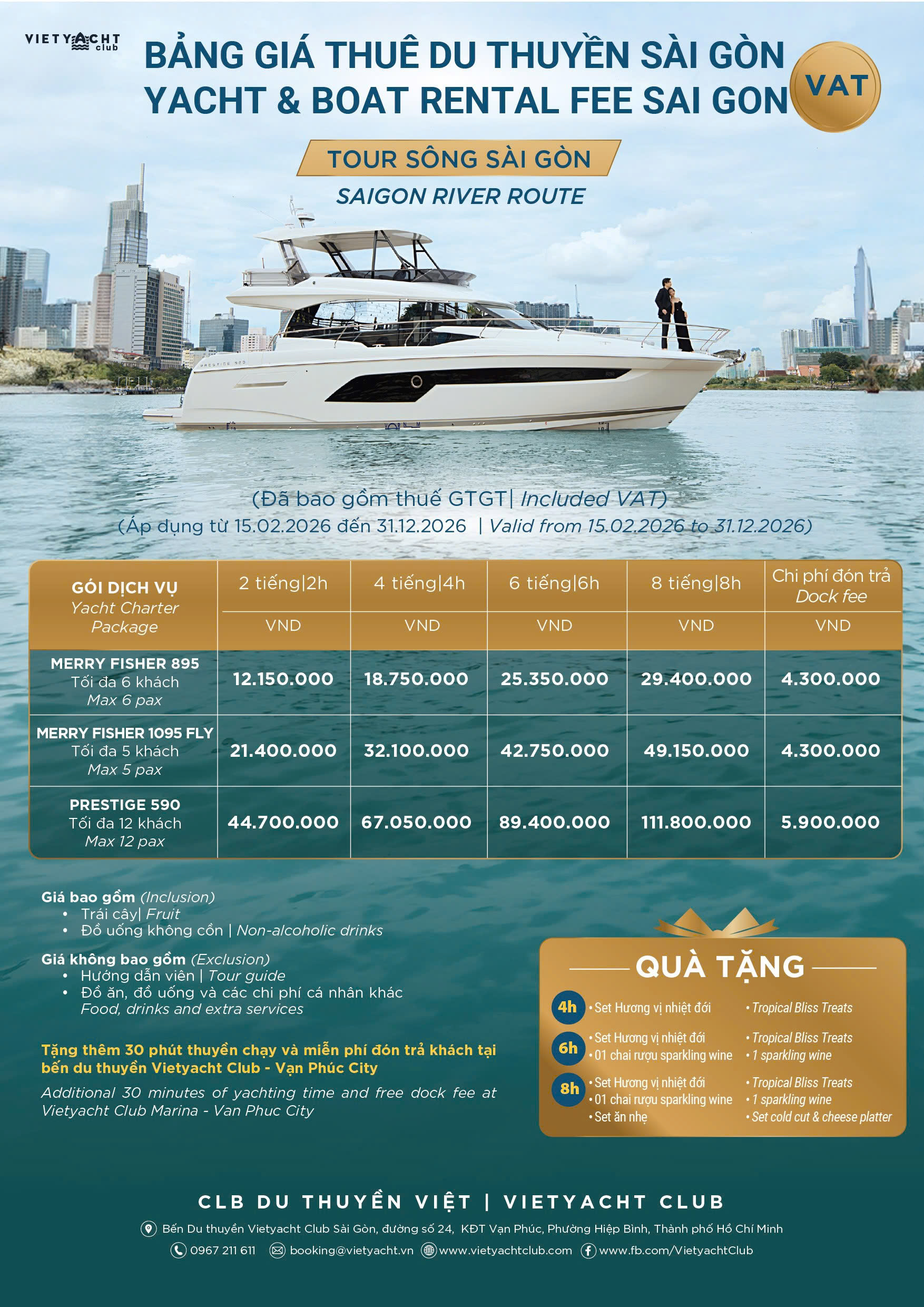 thue du thuyen tai Sai Gon - Vietyacht Plus