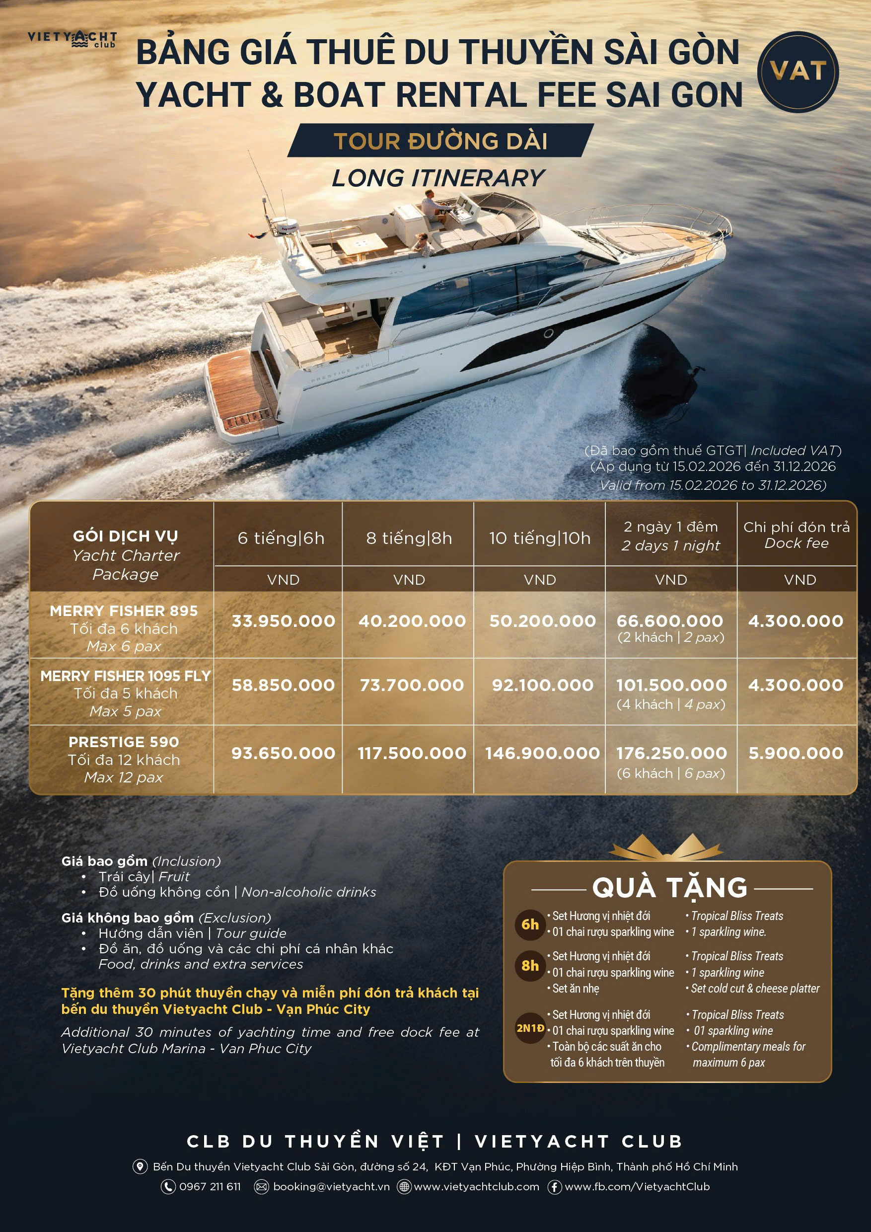 thue du thuyen tai Sai Gon - Vietyacht Plus