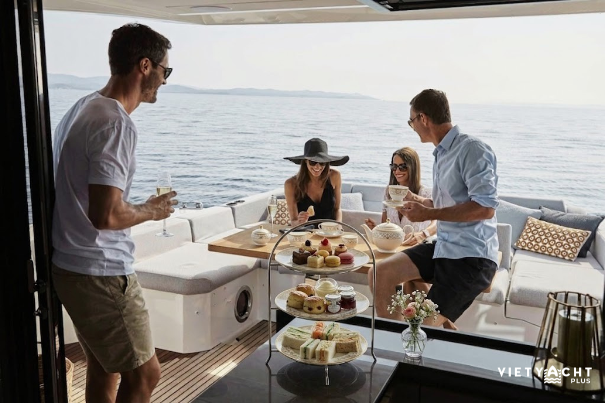 tra chieu tren Prestige 590 - du thuyen cho thue Vietyacht Plus