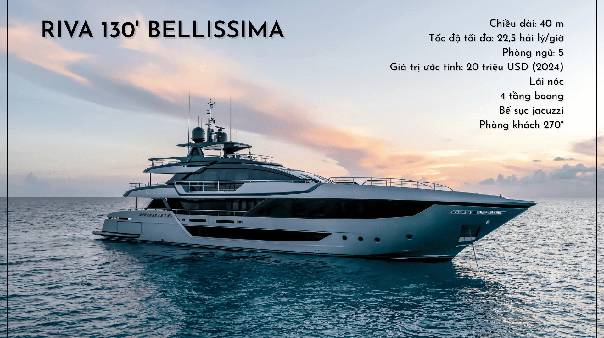 du thuyen Riva 130 Bellissima cua David Beckham